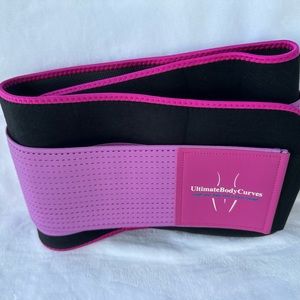 Sweat belt Pro Series adjustable waist trainer-Pink Xl